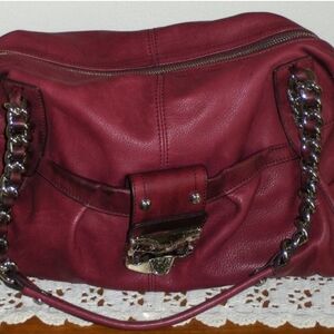 B. Makowsky Maroon/Burgundy Bag EUC 🦋